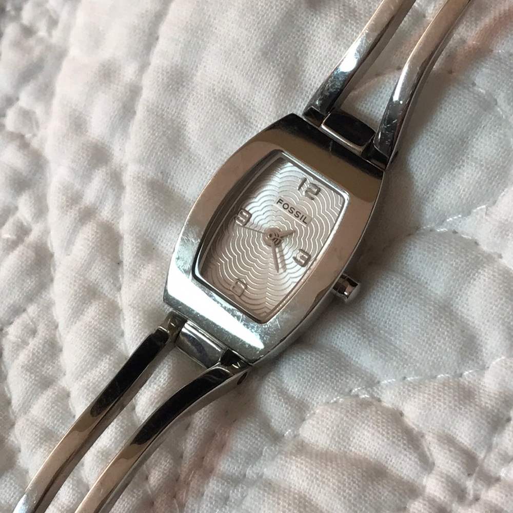 Fossil silver bracelet watch‎